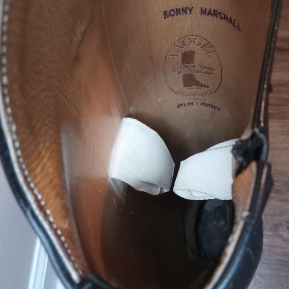 E. Vogel custom black leather field boots ladies size 7 - Picture 11 of 11